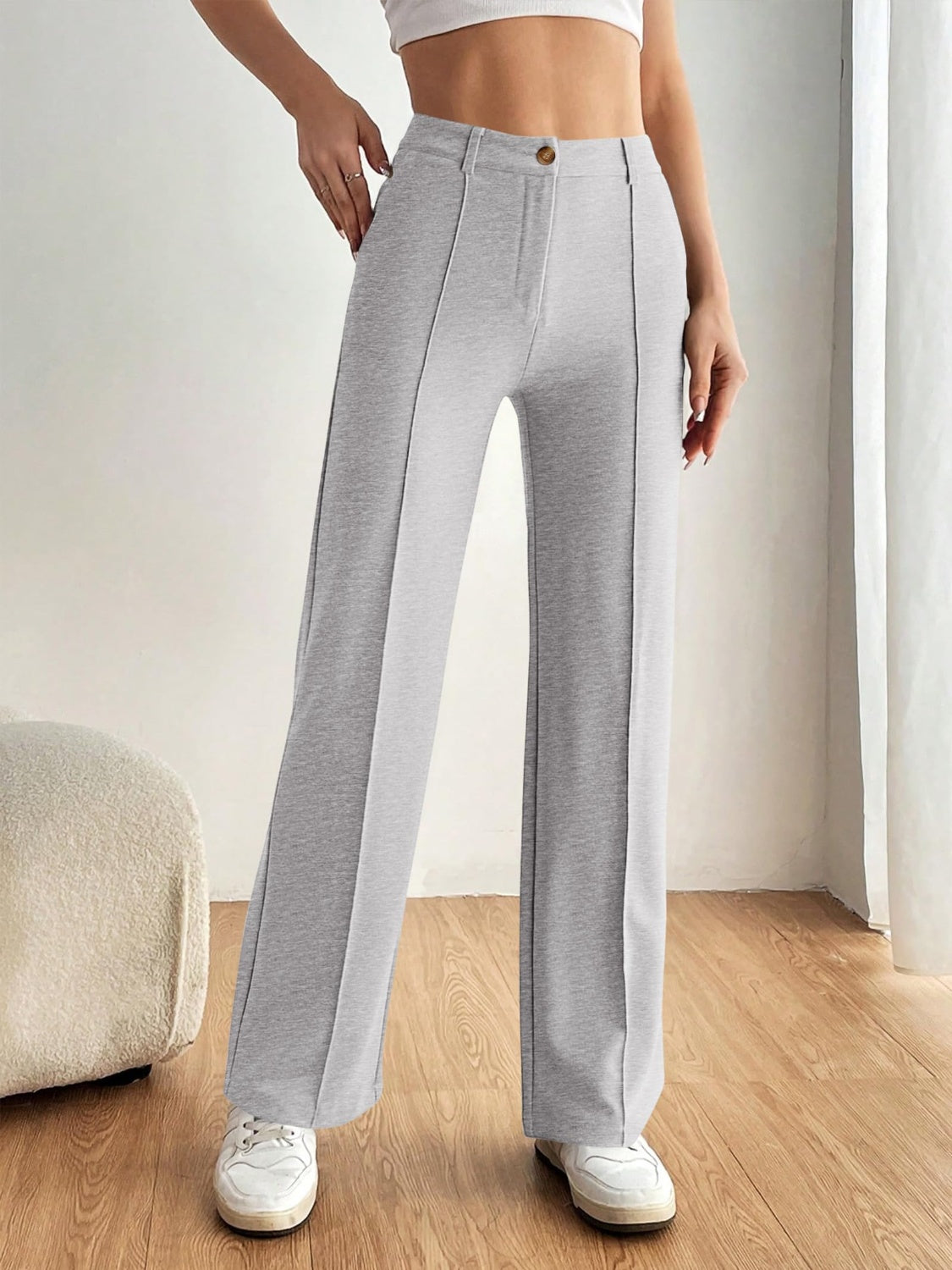 High Waist Wide Leg Pants