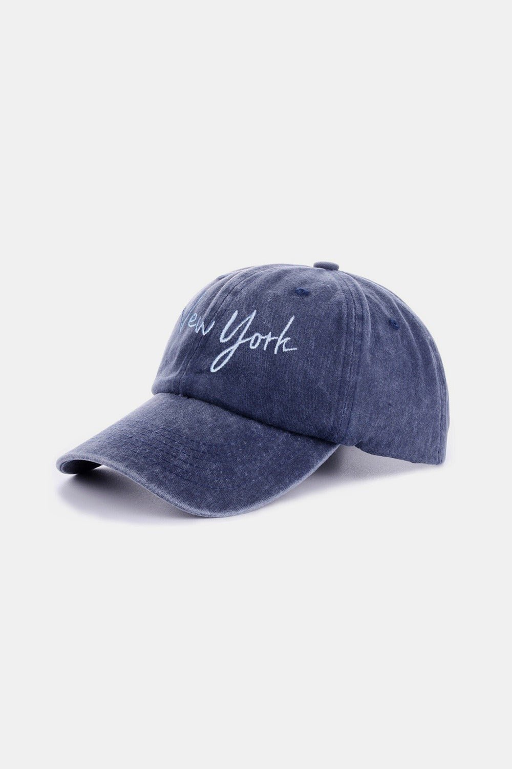 Zenana Washed Embroidered City Baseball Cap