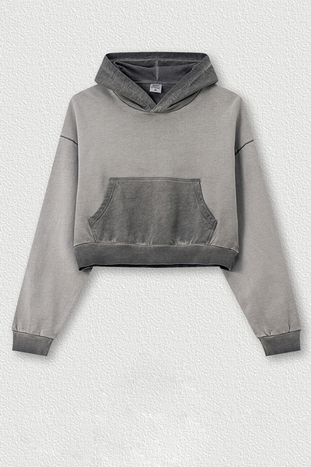 Basic Bae Kangaroo Pocket Long Sleeve Cropped Hoodie